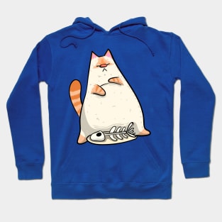 Red Point Siamese - Lazy Cat Design Hoodie